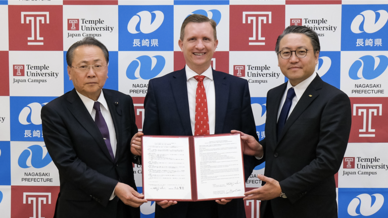 テンプル大学ジャパンキャンパスが長崎県と包括連携協定を締結